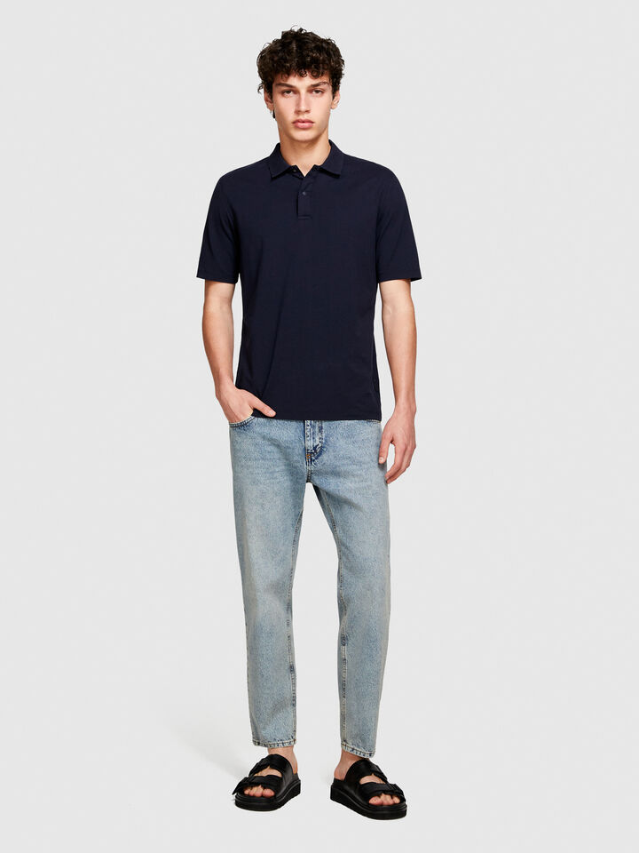 Regular fit polo - men's polos - Dark Blue | Sisley image number 1